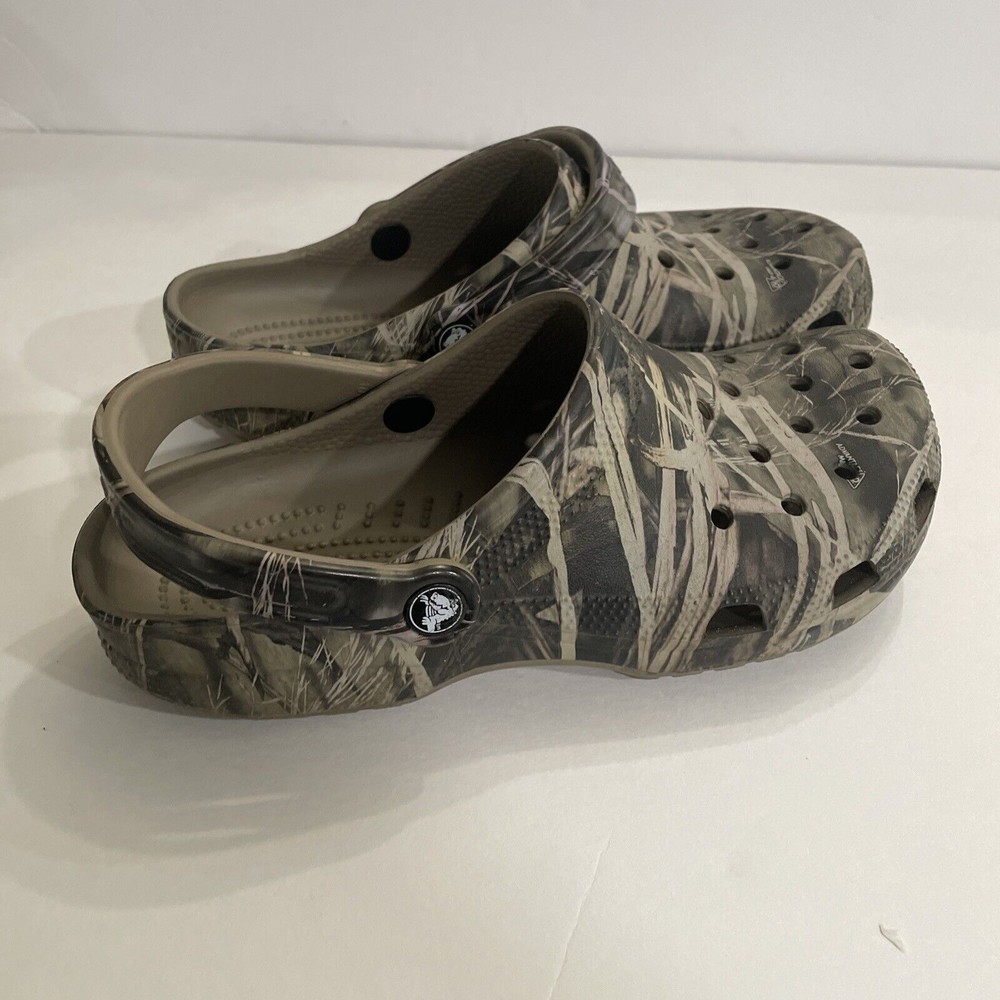 CROCS Camouflage Real Tree Slip On Clogs mens 8 Women’s 10